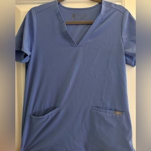 Figs blue scrub top